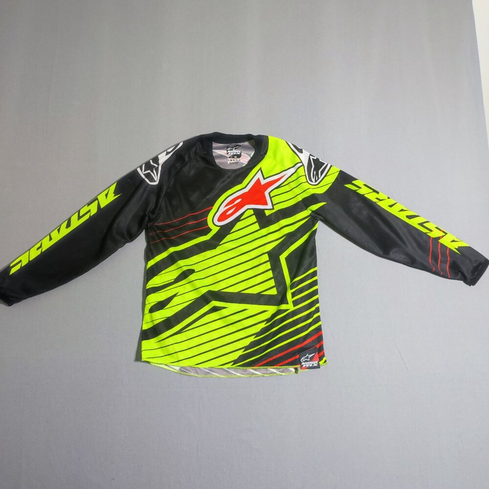 Astars MX motocross / dirt bike jersey kids size M black with graphic design